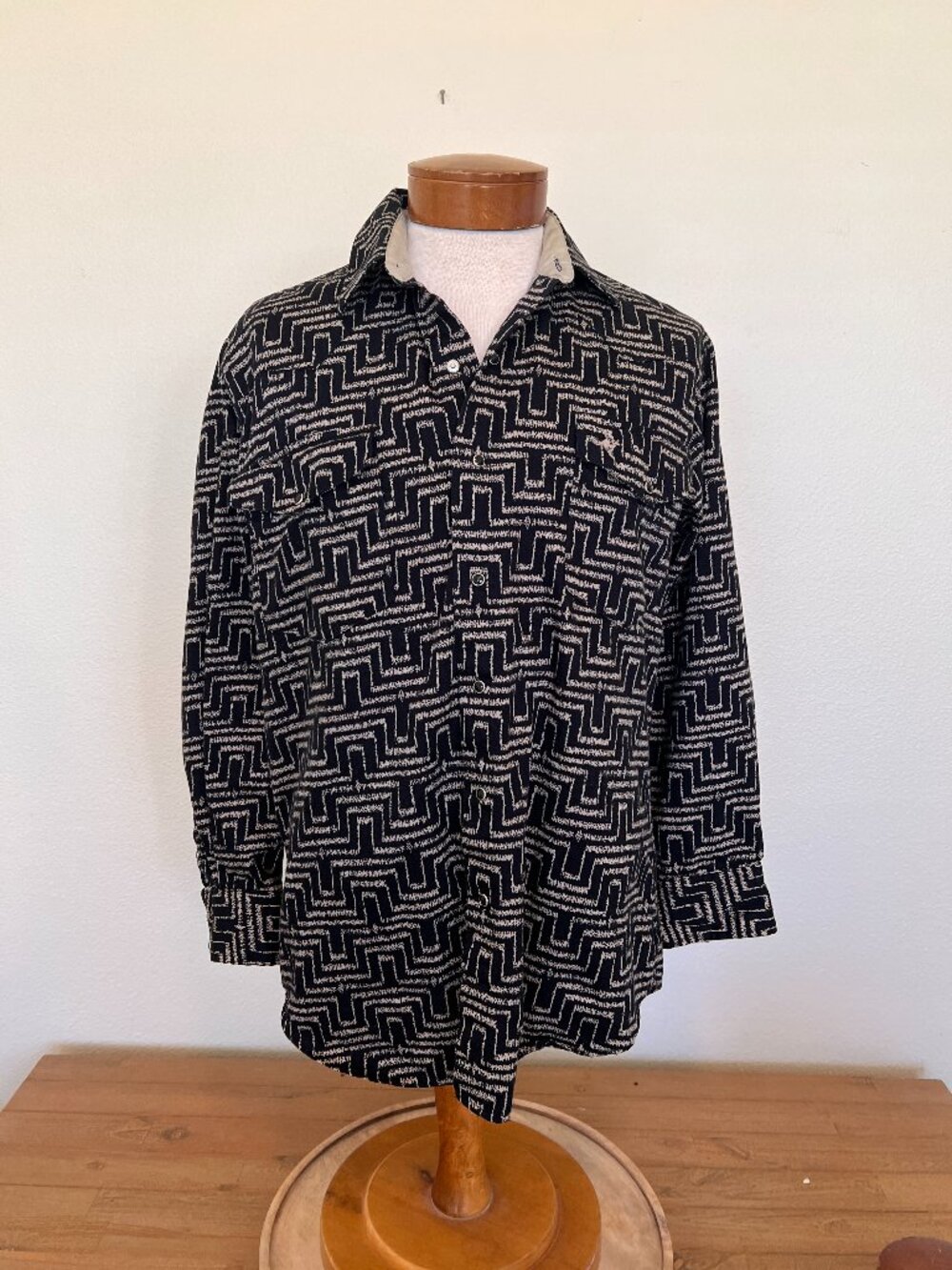90s Lone Roo by Roper - Black & Tan - Size Medium - 15.5 - 33
